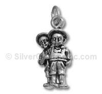 Sterling Silver 2 Country Boys Charm