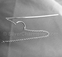 Sterling Silver Thread Earring Finding