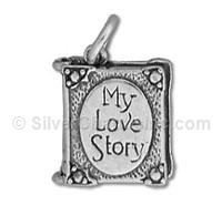 My Love Story Book Charm