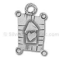 Silver House Filled with Love Charm