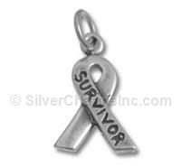 "Survivor" Awareness Ribbon Charm