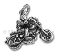 Motorcycle Rider Charm