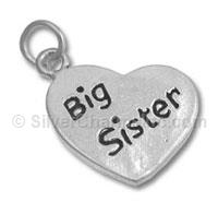 Big Sister Heart Charm
