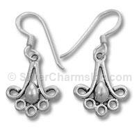 Silver Design Chandelier Earring