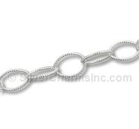.5mm White Rope Oval Link