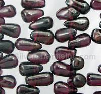Garnet Top Drilled Teardrop Beads