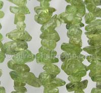Green Garnet Chips Beads