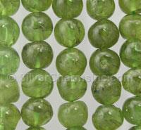 8mm Round Green Garnet Beads