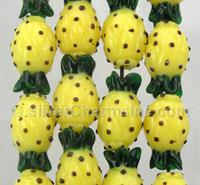 Pineapple Glass Beads