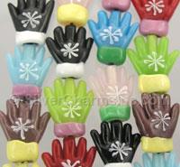 Snowflake Glove Glass Beads