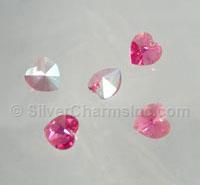 Rose Aurore Boreale Heart Crystals