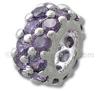 Purple Tanzanite Silver Spacer