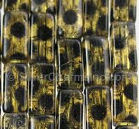 Rectangular Spotted Glass Beads