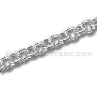 Double Ring Silver Chain
