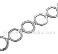 Hammered & Plain Link Chain