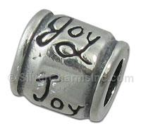 "Joy" Silver Spacer Bead