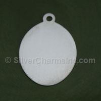 Silver Round Oval Stamping Blank