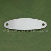 Silver 19mm Oval Stamping Blank