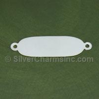 Silver 23mm Oval Stamping Blank