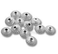 4mm Corrugated Saucer Beads