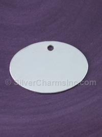 Silver Oval Stamping Blank