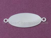 Silver Oval Link Stamping Blank