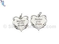 Mother of the Bride Heart Charm