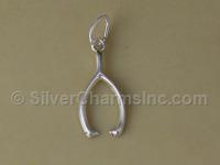 Silver Wishbone Charm