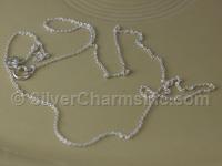Silver Tiny Delicate Cable Chain