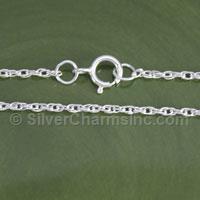Silver 1mm Double Rope Chain