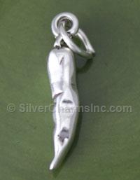 Sterling Silver Jalapeno Pepper Charm