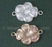 Flower Link Connector Charm