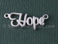 Sterling Silver Hope Link Charm