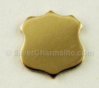 Gold Filled Shield Stamping Blank