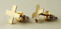 Gold Filled Cross Earrings