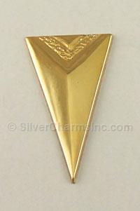 Gold Filled Triangular Spike Pendant