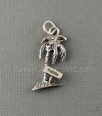 Palm Tree with Florida Sign Charm