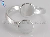 Round Disc Band Ring
