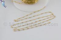 Gold Filled Crinkle Tube Chain