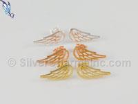 Open Angel Wing Post Earrings