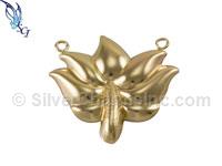 Gold Filled Lotus Flower Link Connector