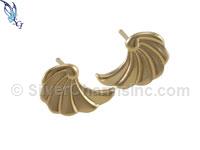Gold Filled Angel Wing Stud Earrings, sterling silver, rose gold filled